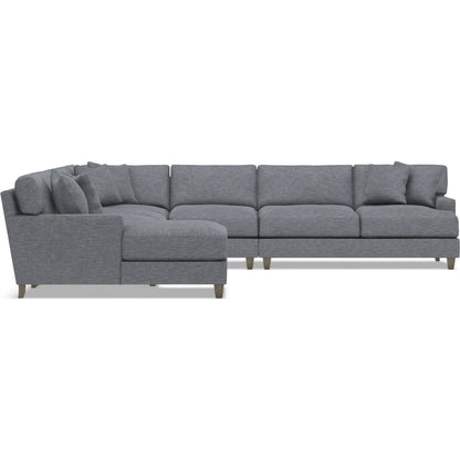 Mila 6-Piece Fabric Sectional by Bernhardt in wdf, 789 portobello. Made from unique in a unique style.