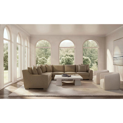 Gabi 5-Piece Fabric Sectional by Bernhardt in wdf, 789 portobello. Made from unique in a unique style.