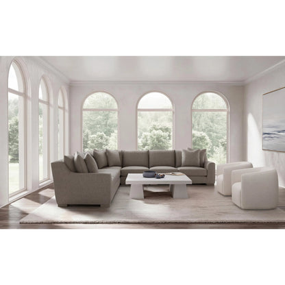 Gabi 5-Piece Fabric Sectional by Bernhardt in wdf, 789 portobello. Made from unique in a unique style.