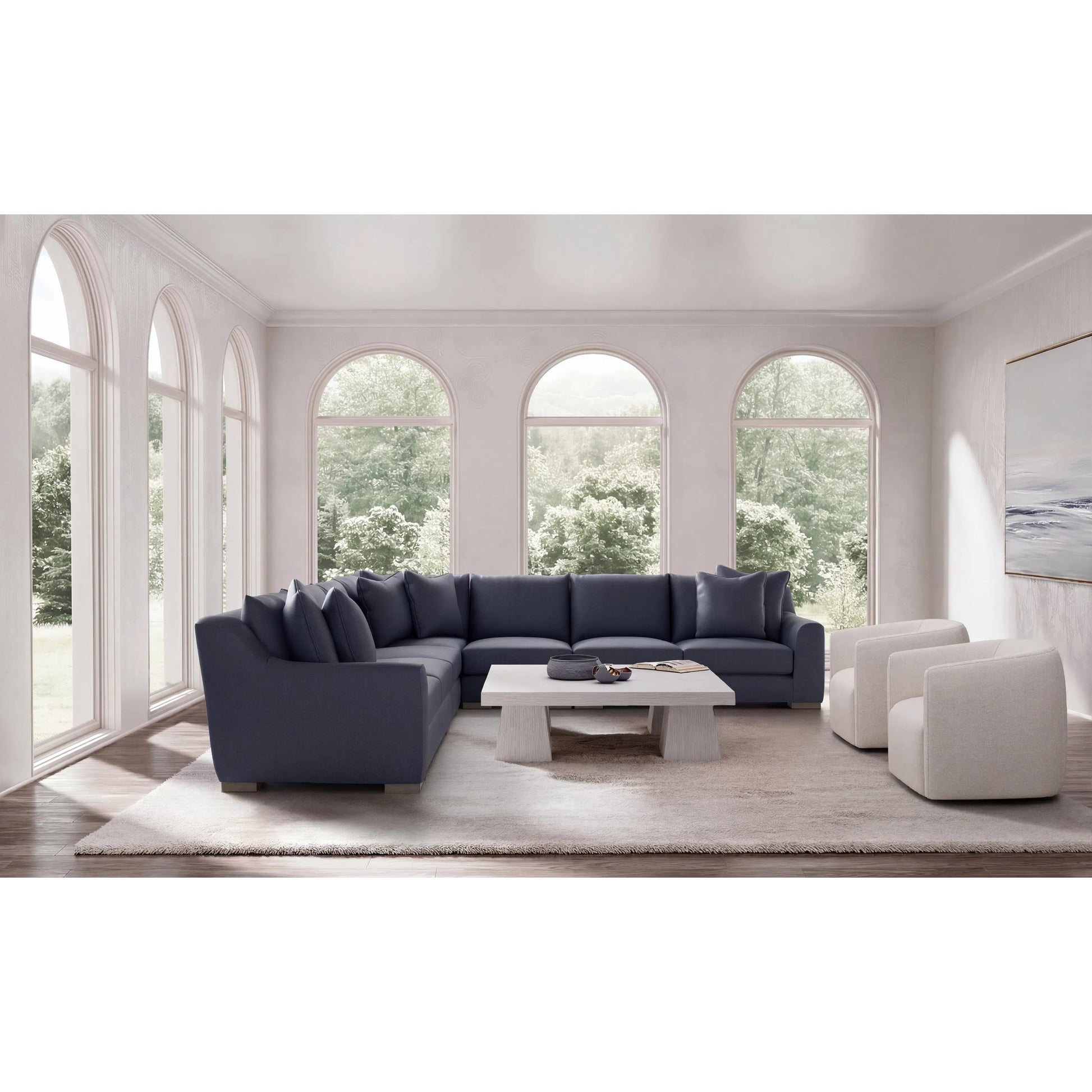 Gabi 5-Piece Fabric Sectional by Bernhardt in wdf, 789 portobello. Made from unique in a unique style.