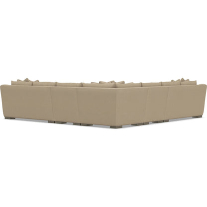 Gabi 5-Piece Fabric Sectional by Bernhardt in wdf, 789 portobello. Made from unique in a unique style.