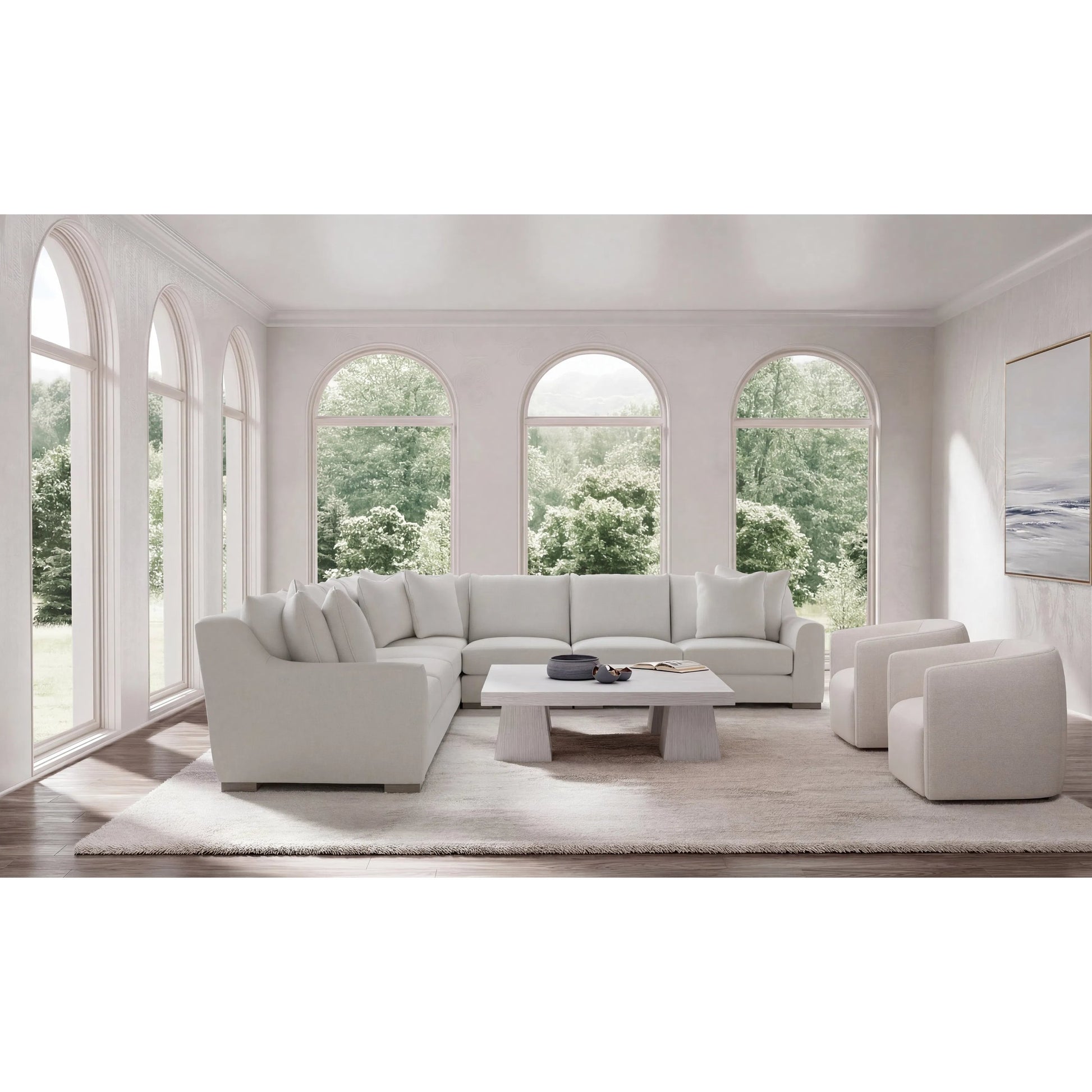 Gabi 5-Piece Fabric Sectional by Bernhardt in wdf, 789 portobello. Made from unique in a unique style.