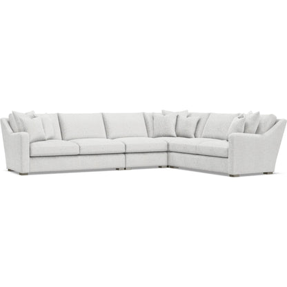 Ventura 4-Piece Fabric Sectional by Bernhardt in wdf, 789 portobello. Made from unique in a unique style.
