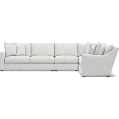 Ventura 4-Piece Fabric Sectional by Bernhardt in wdf, 789 portobello. Made from unique in a unique style.