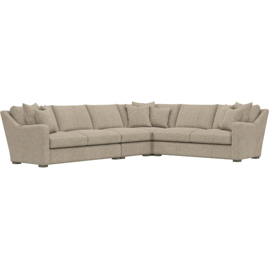 Ventura 4-Piece Fabric Sectional by Bernhardt in wdf, 789 portobello. Made from unique in a unique style.