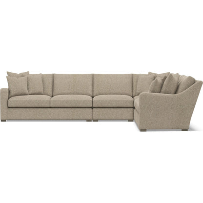 Ventura 4-Piece Fabric Sectional by Bernhardt in wdf, 789 portobello. Made from unique in a unique style.