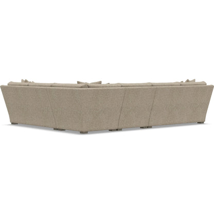 Ventura 4-Piece Fabric Sectional by Bernhardt in wdf, 789 portobello. Made from unique in a unique style.