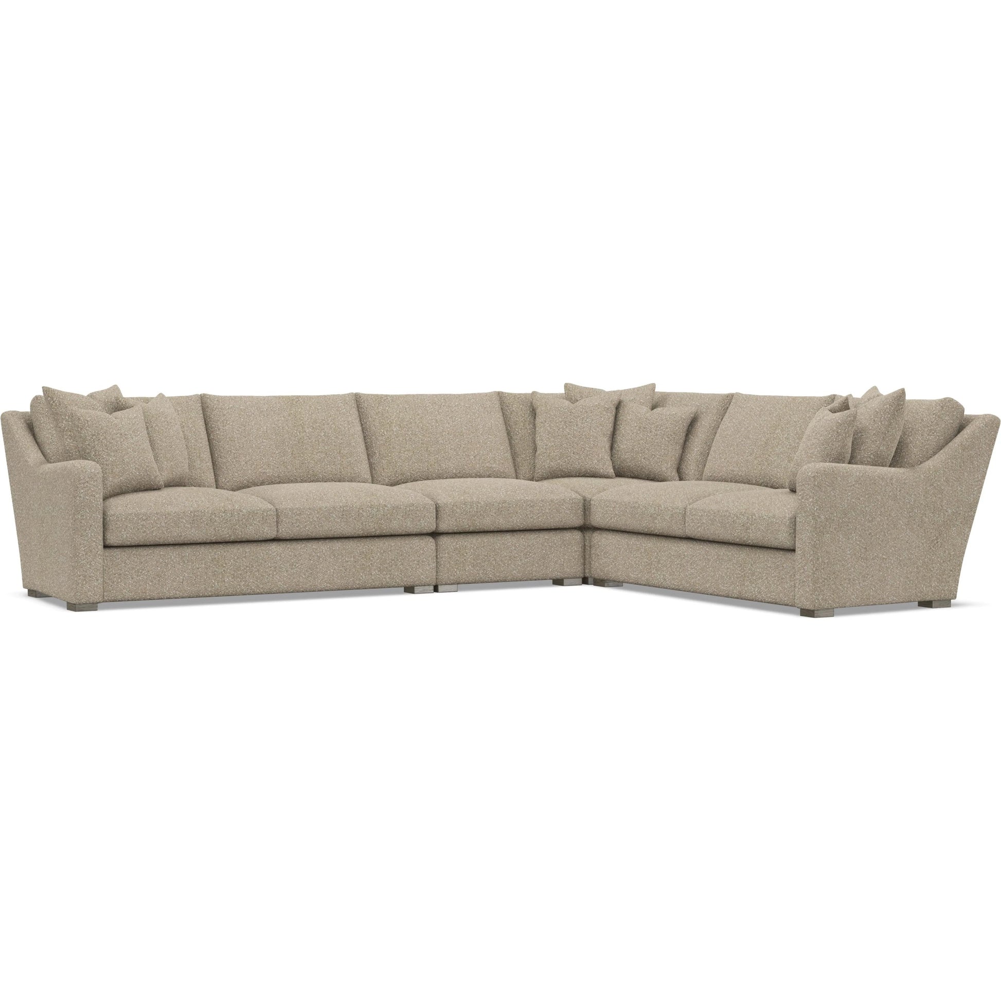 Ventura 4-Piece Fabric Sectional by Bernhardt in wdf, 789 portobello. Made from unique in a unique style.