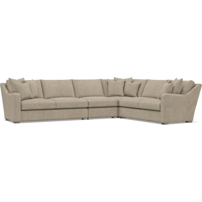 Ventura 4-Piece Fabric Sectional by Bernhardt in wdf, 789 portobello. Made from unique in a unique style.