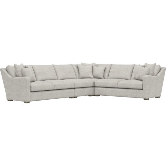 Ventura 4-Piece Fabric Sectional by Bernhardt in wdf, 789 portobello. Made from unique in a unique style.