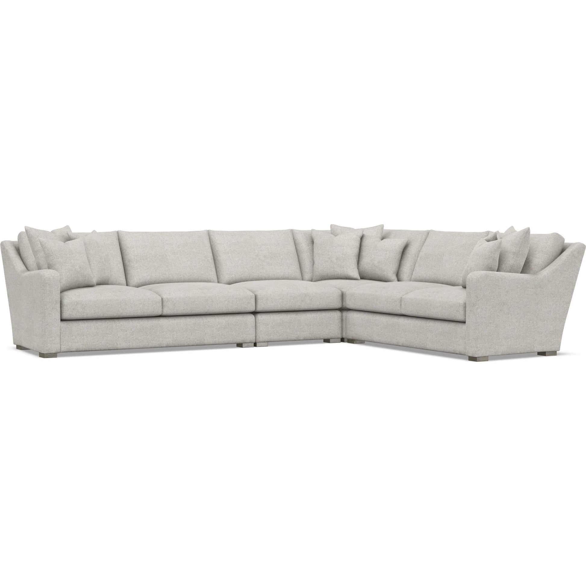 Ventura 4-Piece Fabric Sectional by Bernhardt in wdf, 789 portobello. Made from unique in a unique style.
