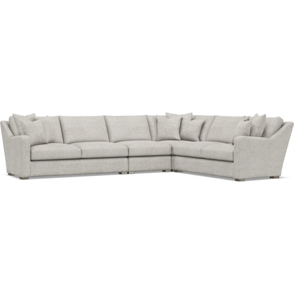 Ventura 4-Piece Fabric Sectional by Bernhardt in wdf, 789 portobello. Made from unique in a unique style.