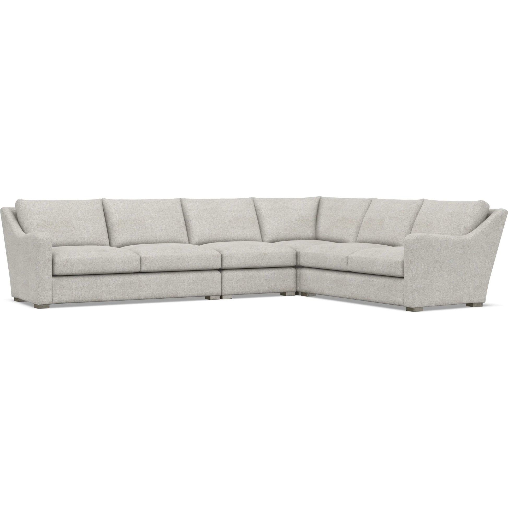 Ventura 4-Piece Fabric Sectional by Bernhardt in wdf, 789 portobello. Made from unique in a unique style.
