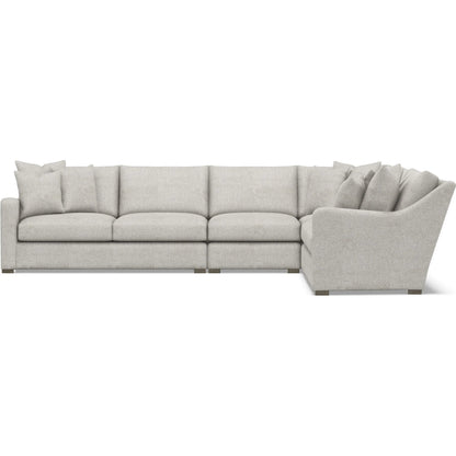 Ventura 4-Piece Fabric Sectional by Bernhardt in wdf, 789 portobello. Made from unique in a unique style.