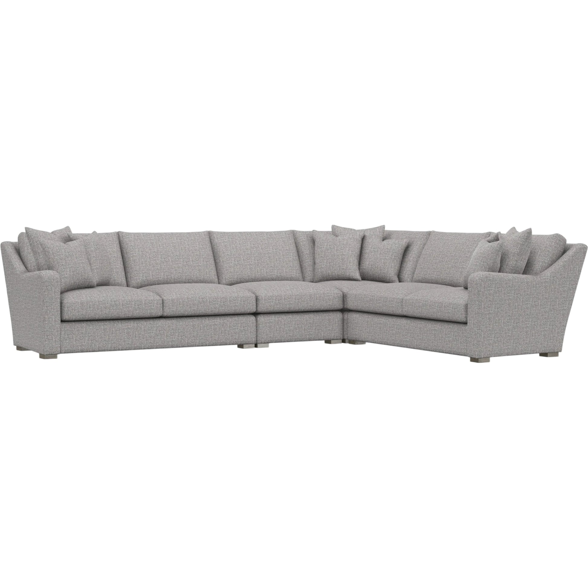 Ventura 4-Piece Fabric Sectional by Bernhardt in wdf, 789 portobello. Made from unique in a unique style.