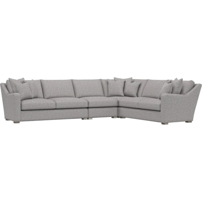 Ventura 4-Piece Fabric Sectional by Bernhardt in wdf, 789 portobello. Made from unique in a unique style.