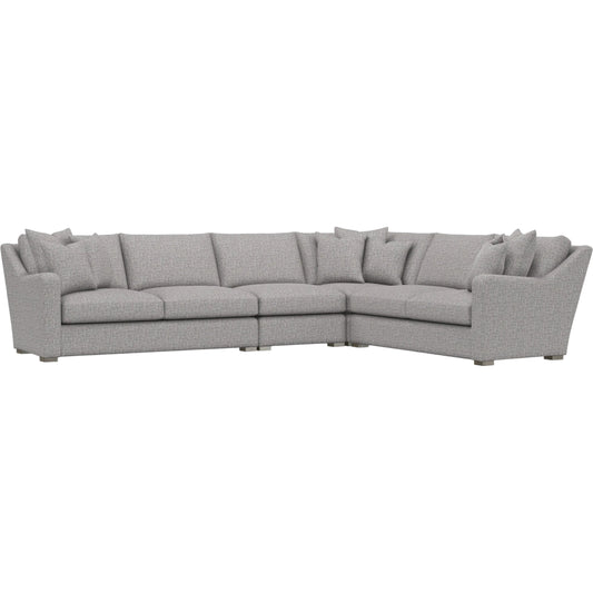 Ventura 4-Piece Fabric Sectional by Bernhardt in wdf, 789 portobello. Made from unique in a unique style.