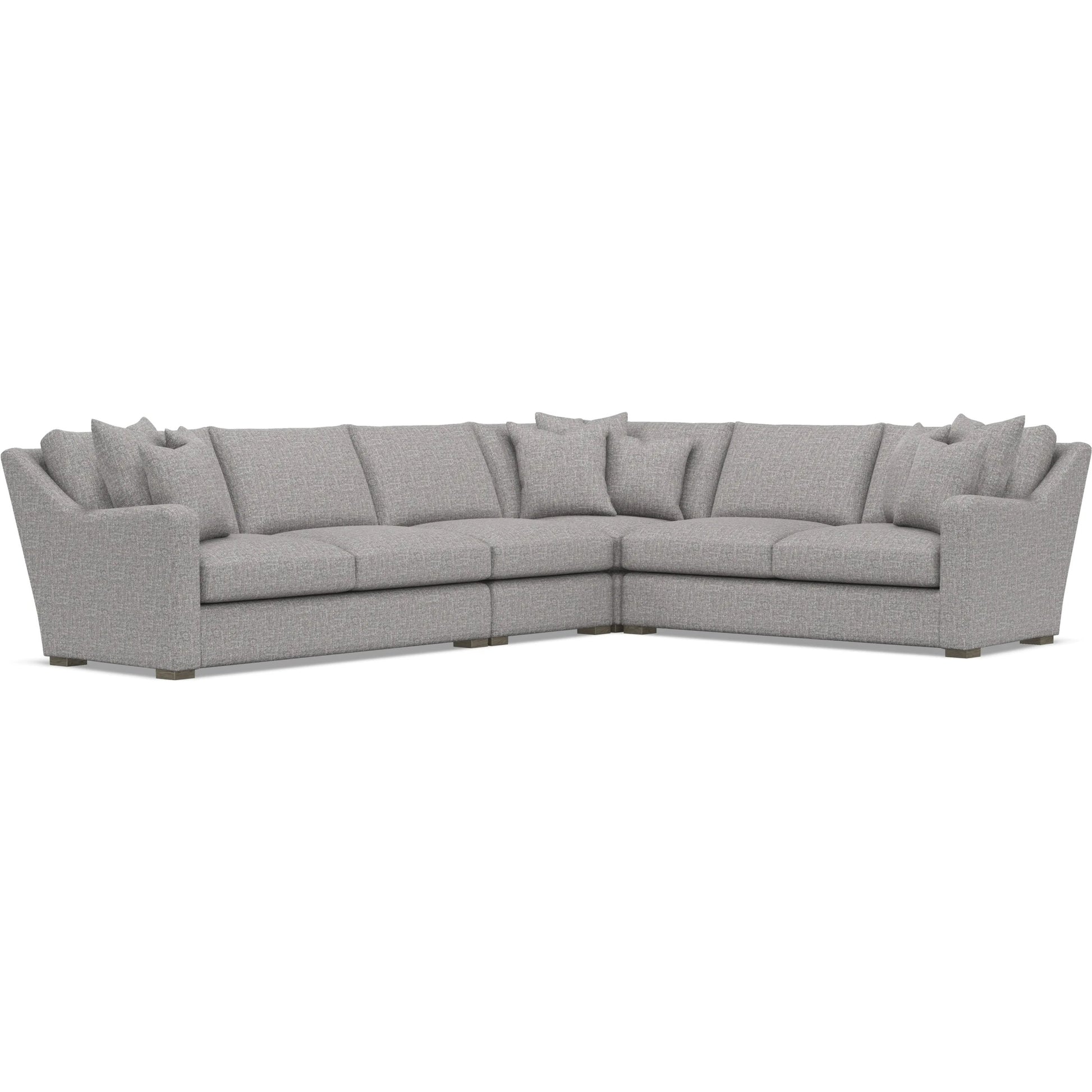 Ventura 4-Piece Fabric Sectional by Bernhardt in wdf, 789 portobello. Made from unique in a unique style.