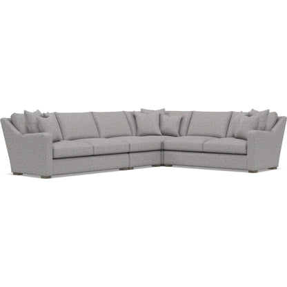 Ventura 4-Piece Fabric Sectional by Bernhardt in wdf, 789 portobello. Made from unique in a unique style.