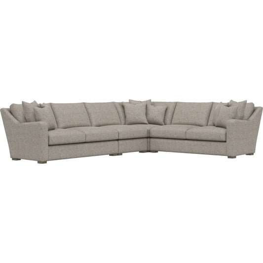 Ventura 4-Piece Fabric Sectional by Bernhardt in wdf, 789 portobello. Made from unique in a unique style.