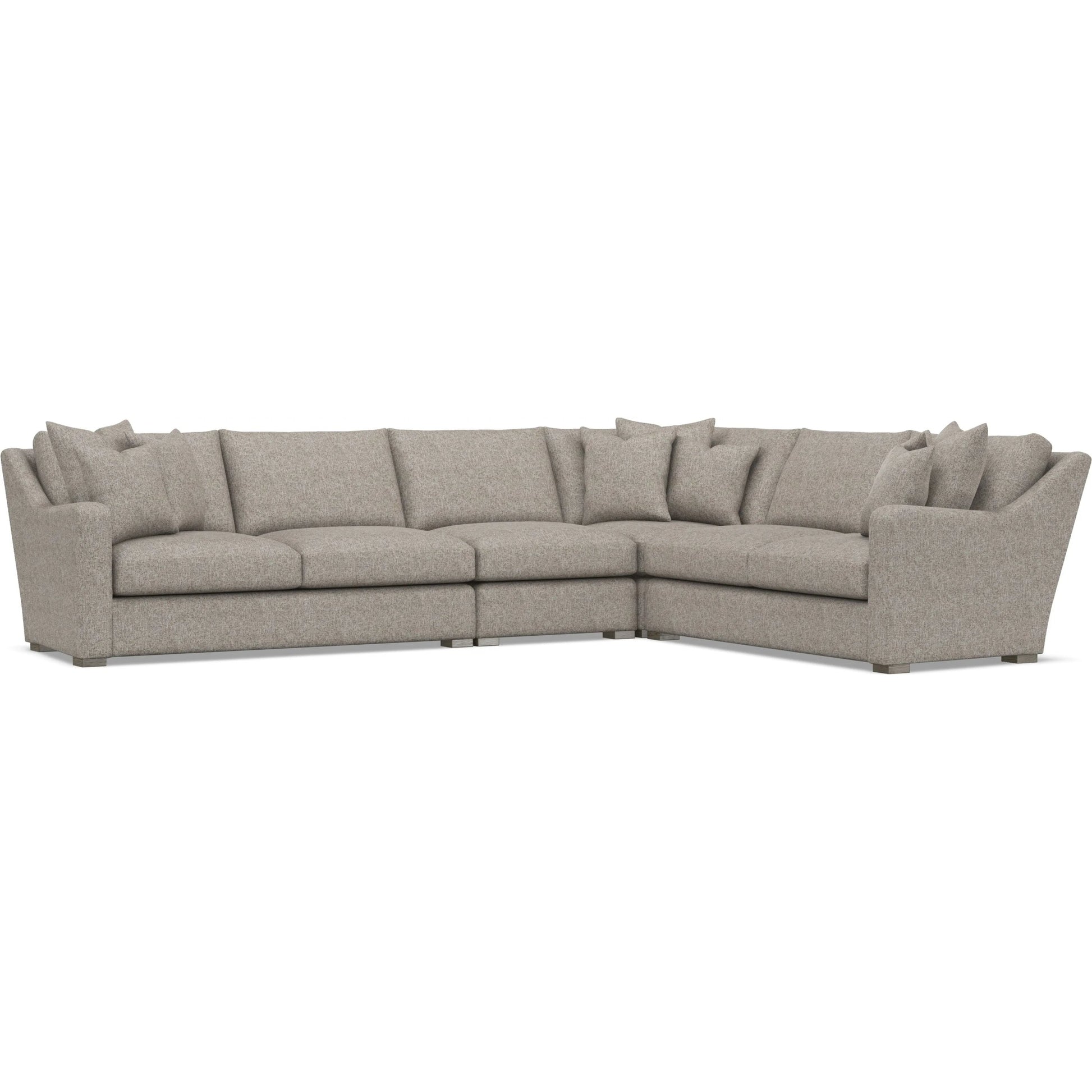 Ventura 4-Piece Fabric Sectional by Bernhardt in wdf, 789 portobello. Made from unique in a unique style.