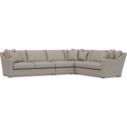 Ventura 4-Piece Fabric Sectional by Bernhardt in wdf, 789 portobello. Made from unique in a unique style.