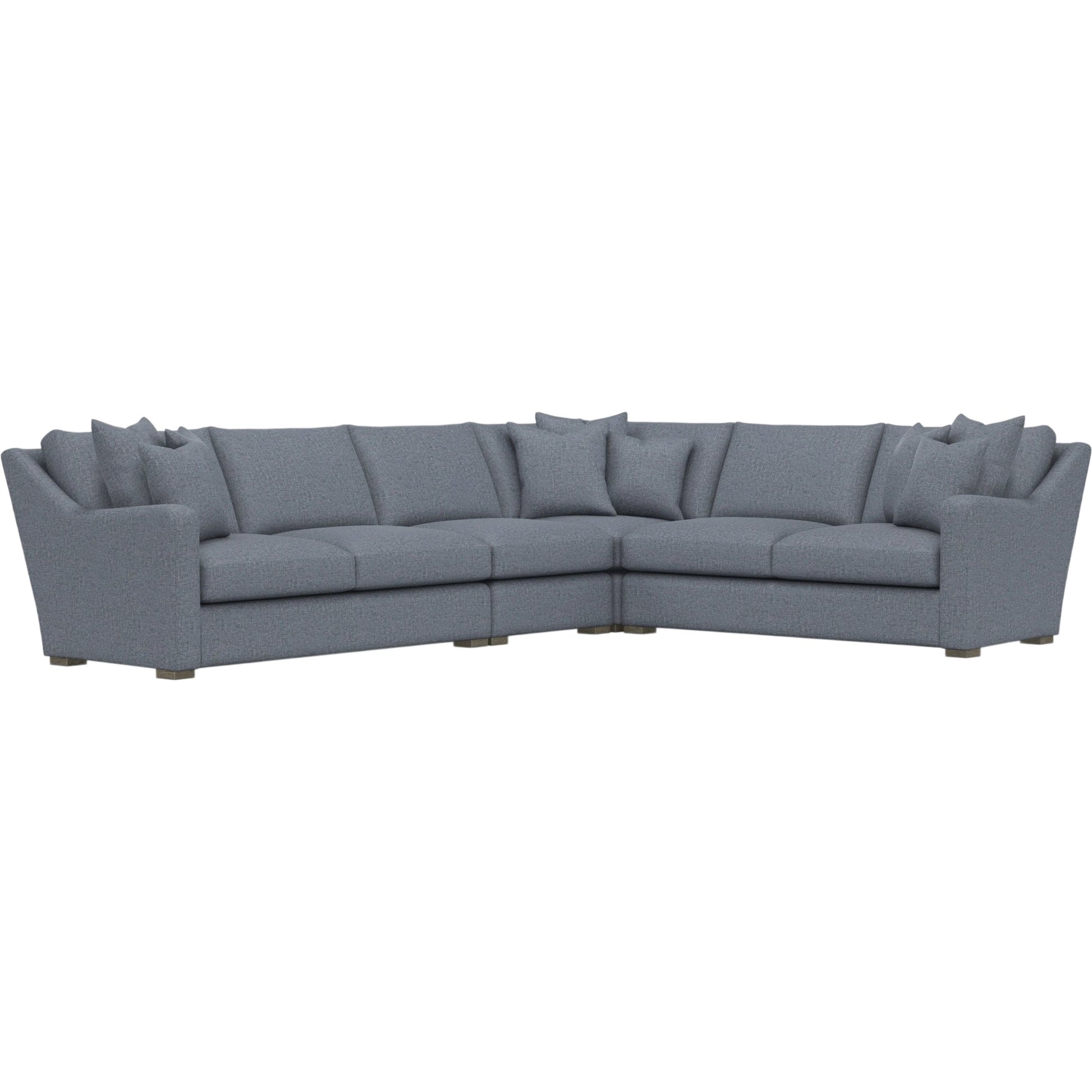 Ventura 4-Piece Fabric Sectional by Bernhardt in wdf, 789 portobello. Made from unique in a unique style.