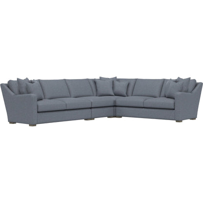 Ventura 4-Piece Fabric Sectional by Bernhardt in wdf, 789 portobello. Made from unique in a unique style.