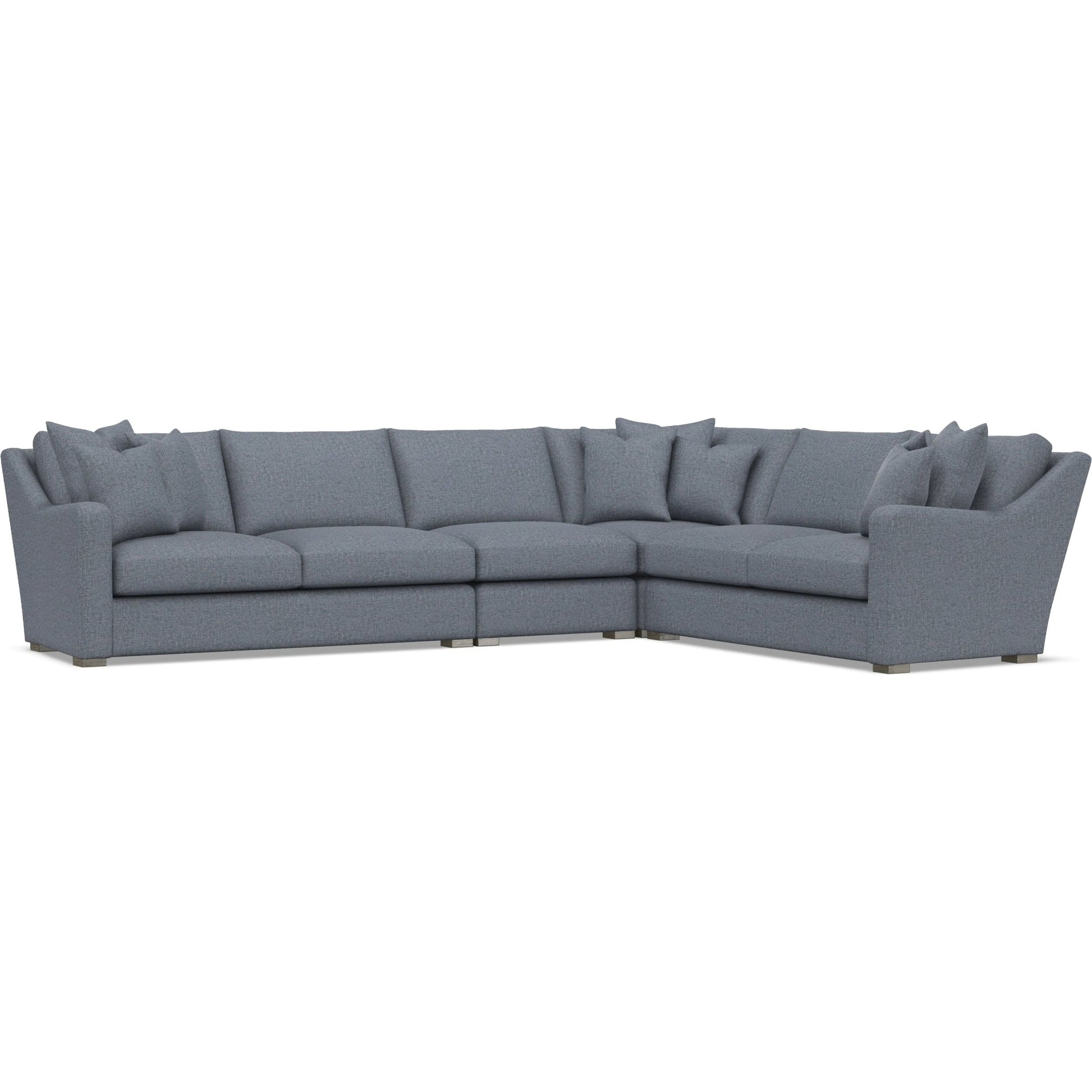 Ventura 4-Piece Fabric Sectional by Bernhardt in wdf, 789 portobello. Made from unique in a unique style.