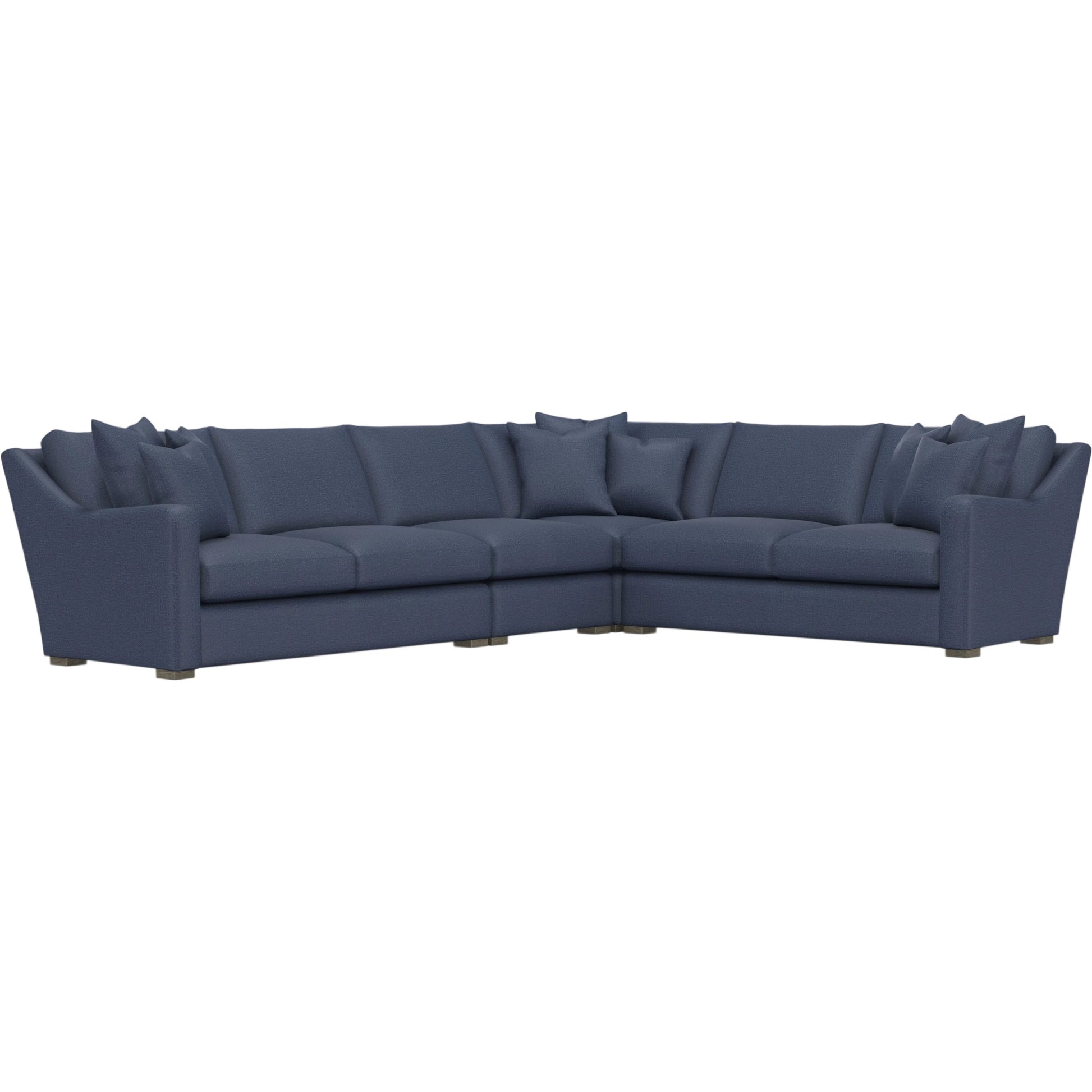 Ventura 4-Piece Fabric Sectional by Bernhardt in wdf, 789 portobello. Made from unique in a unique style.