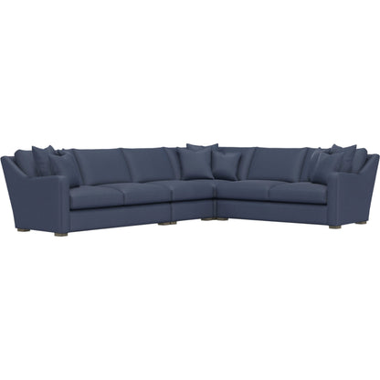 Ventura 4-Piece Fabric Sectional by Bernhardt in wdf, 789 portobello. Made from unique in a unique style.