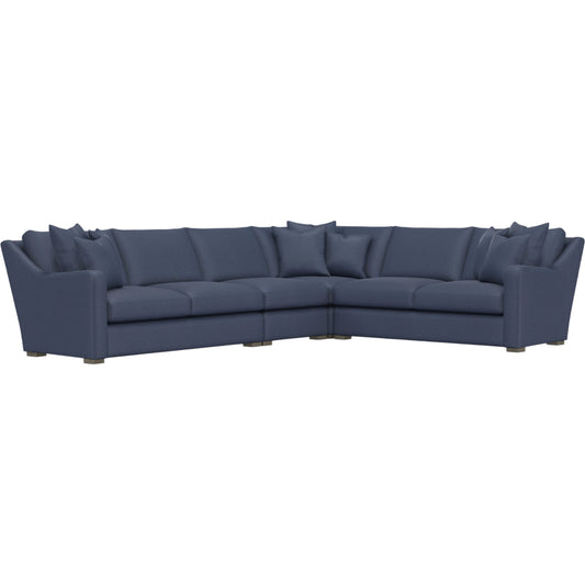 Ventura 4-Piece Fabric Sectional by Bernhardt in wdf, 789 portobello. Made from unique in a unique style.