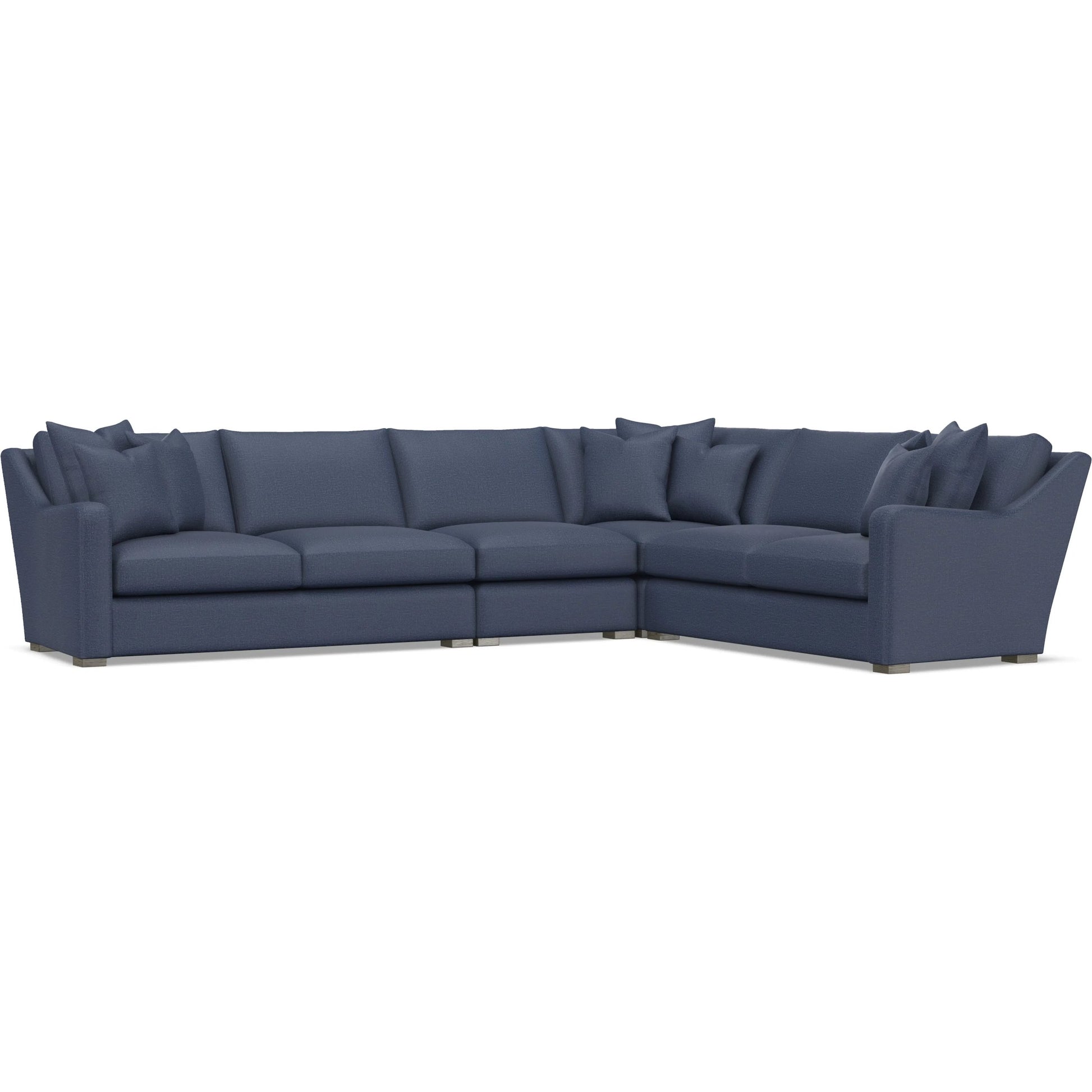 Ventura 4-Piece Fabric Sectional by Bernhardt in wdf, 789 portobello. Made from unique in a unique style.