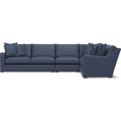 Ventura 4-Piece Fabric Sectional by Bernhardt in wdf, 789 portobello. Made from unique in a unique style.