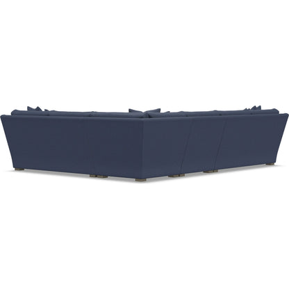 Ventura 4-Piece Fabric Sectional by Bernhardt in wdf, 789 portobello. Made from unique in a unique style.