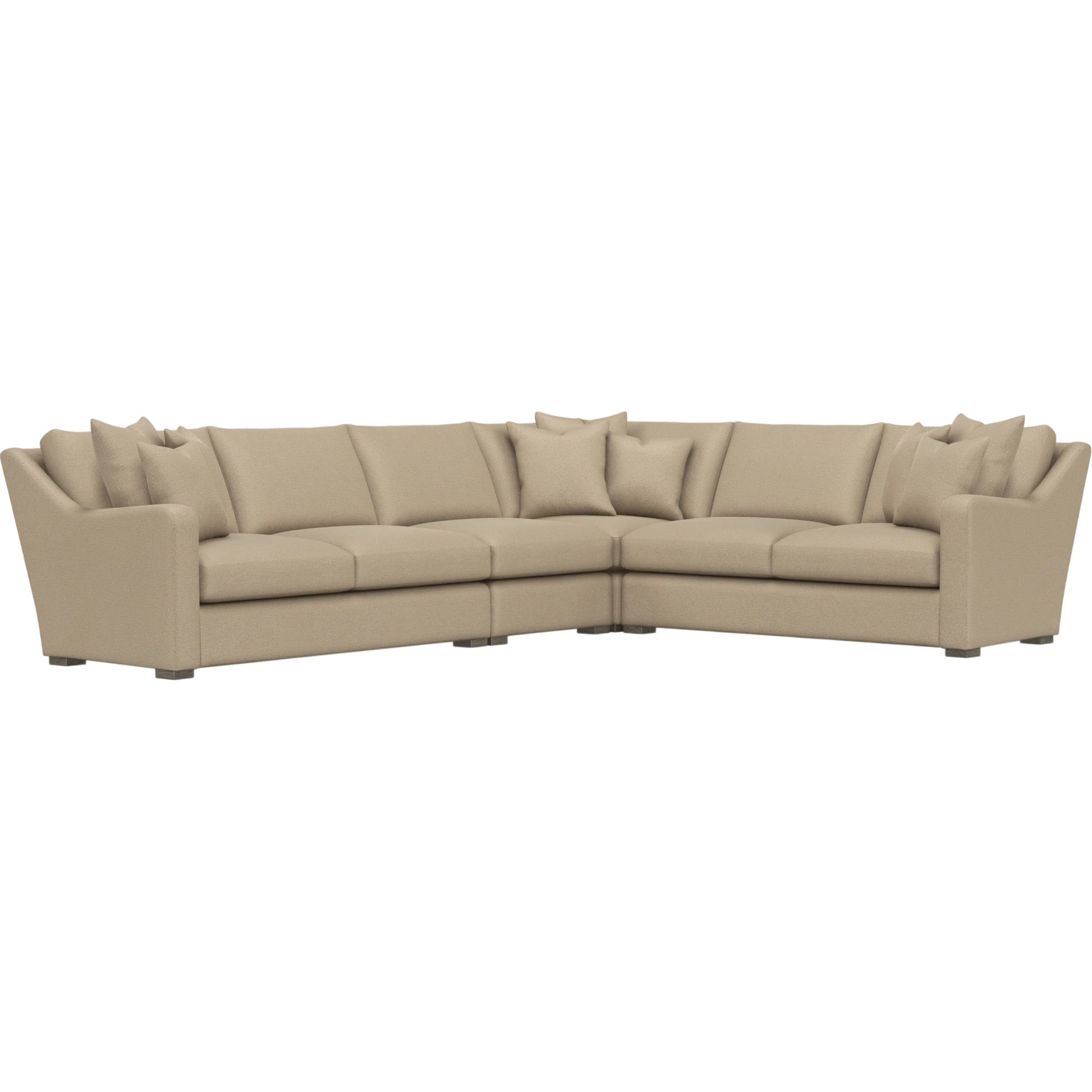 Ventura 4-Piece Fabric Sectional by Bernhardt in wdf, 789 portobello. Made from unique in a unique style.