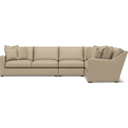 Ventura 4-Piece Fabric Sectional by Bernhardt in wdf, 789 portobello. Made from unique in a unique style.