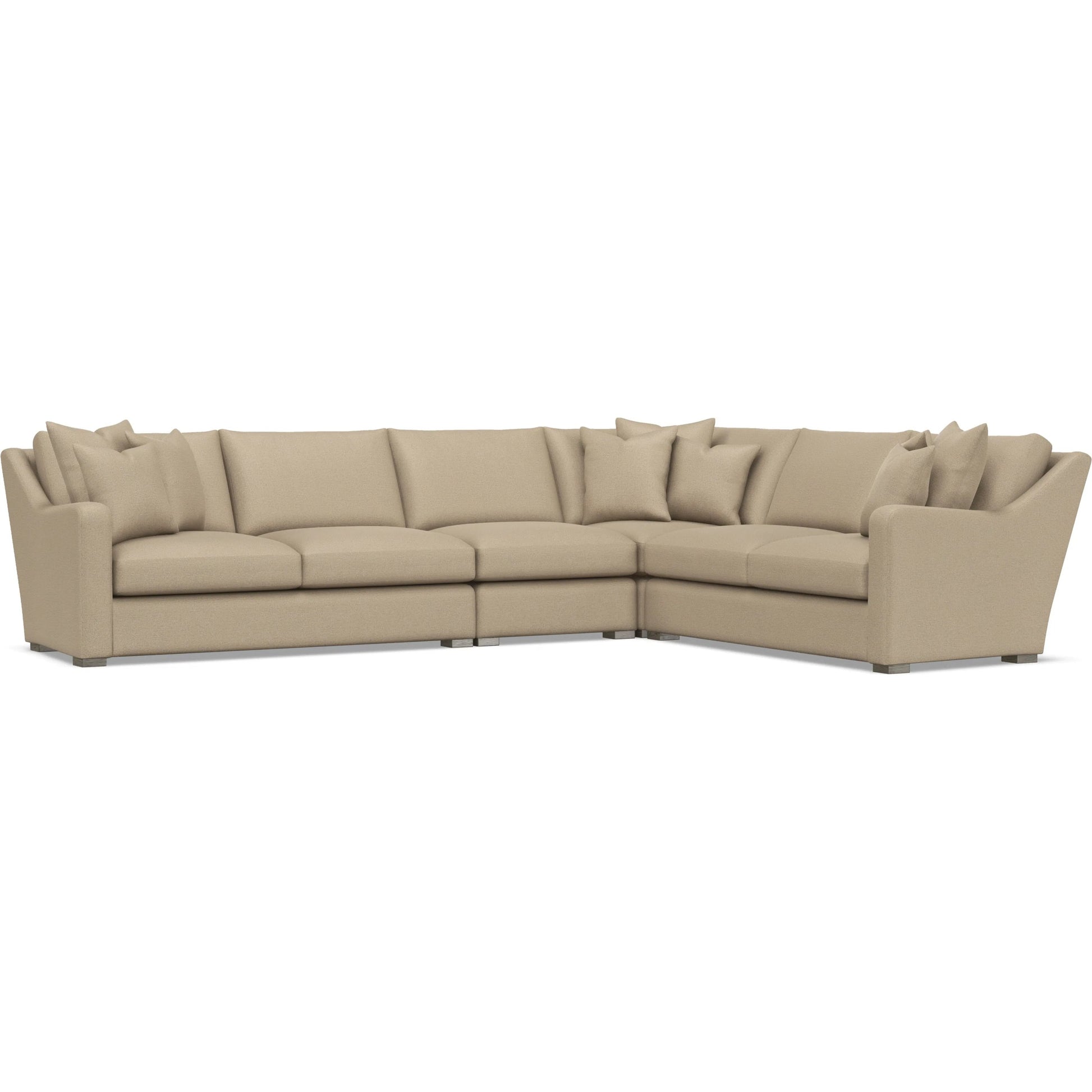 Ventura 4-Piece Fabric Sectional by Bernhardt in wdf, 789 portobello. Made from unique in a unique style.