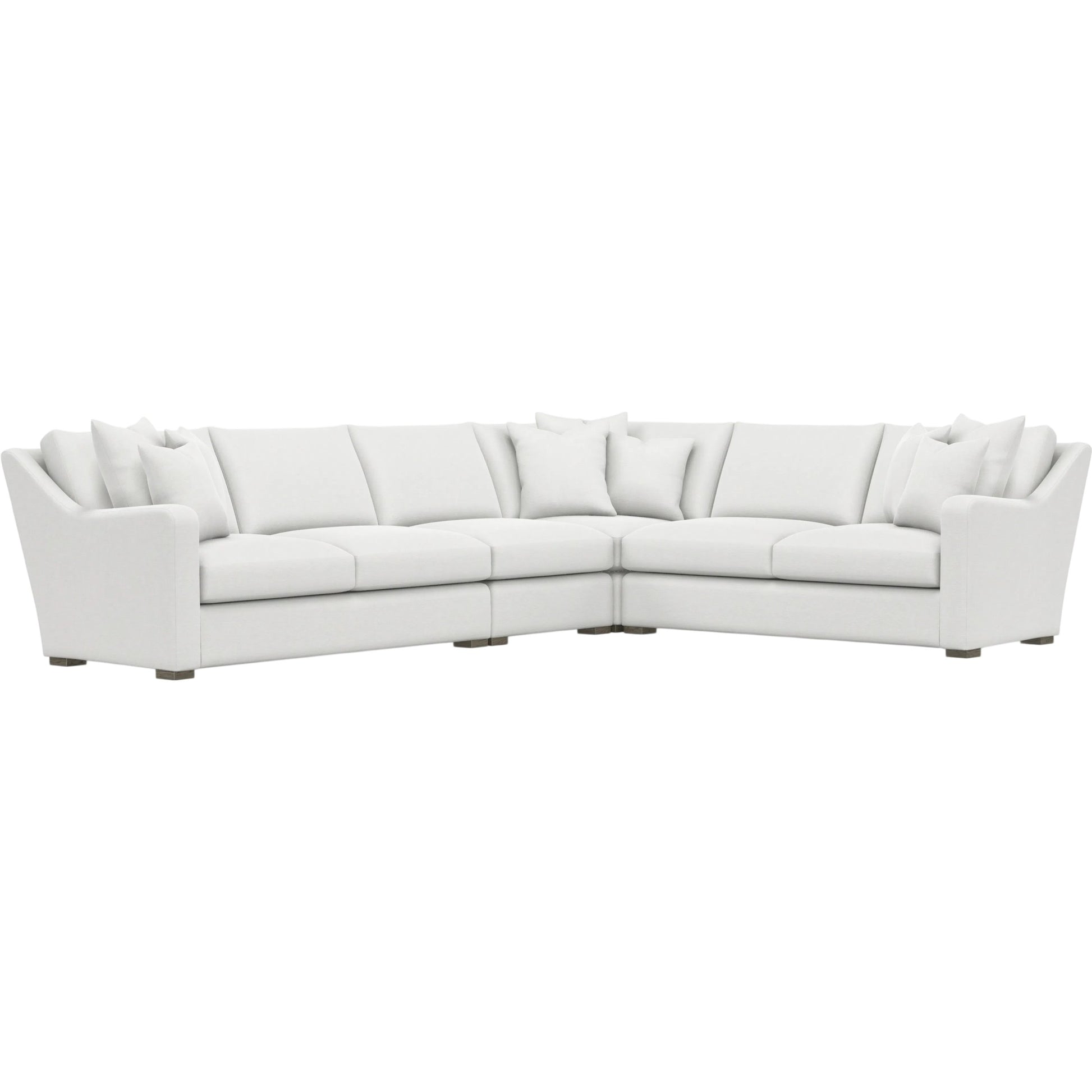 Ventura 4-Piece Fabric Sectional by Bernhardt in wdf, 789 portobello. Made from unique in a unique style.