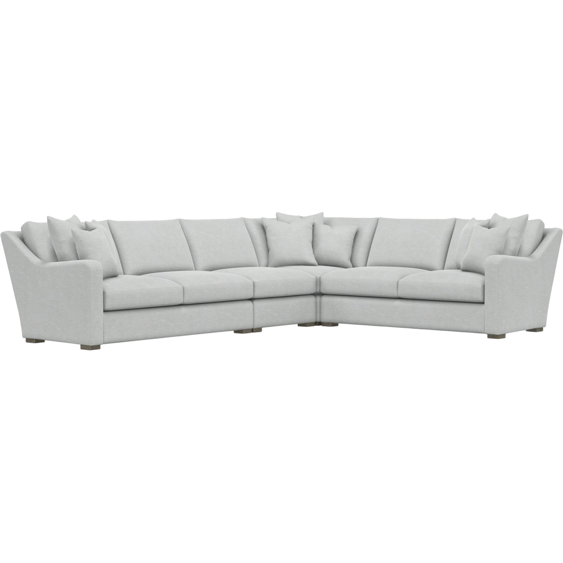 Ventura 4-Piece Fabric Sectional by Bernhardt in wdf, 789 portobello. Made from unique in a unique style.