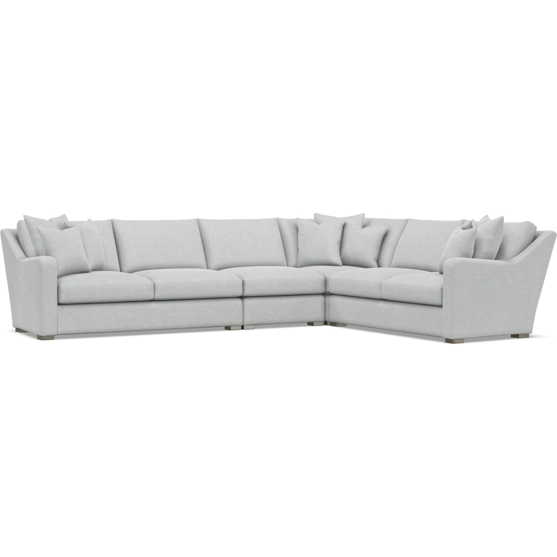Ventura 4-Piece Fabric Sectional by Bernhardt in wdf, 789 portobello. Made from unique in a unique style.