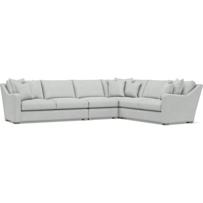 Ventura 4-Piece Fabric Sectional by Bernhardt in wdf, 789 portobello. Made from unique in a unique style.