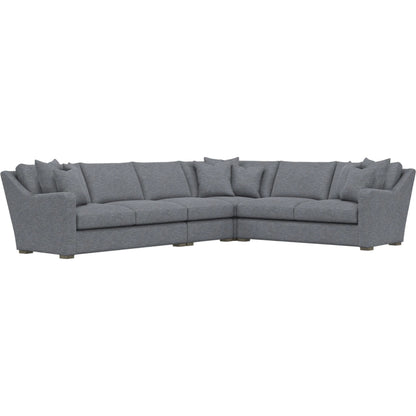 Ventura 4-Piece Fabric Sectional by Bernhardt in wdf, 789 portobello. Made from unique in a unique style.