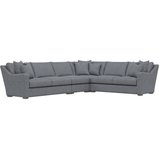 Ventura 4-Piece Fabric Sectional by Bernhardt in wdf, 789 portobello. Made from unique in a unique style.
