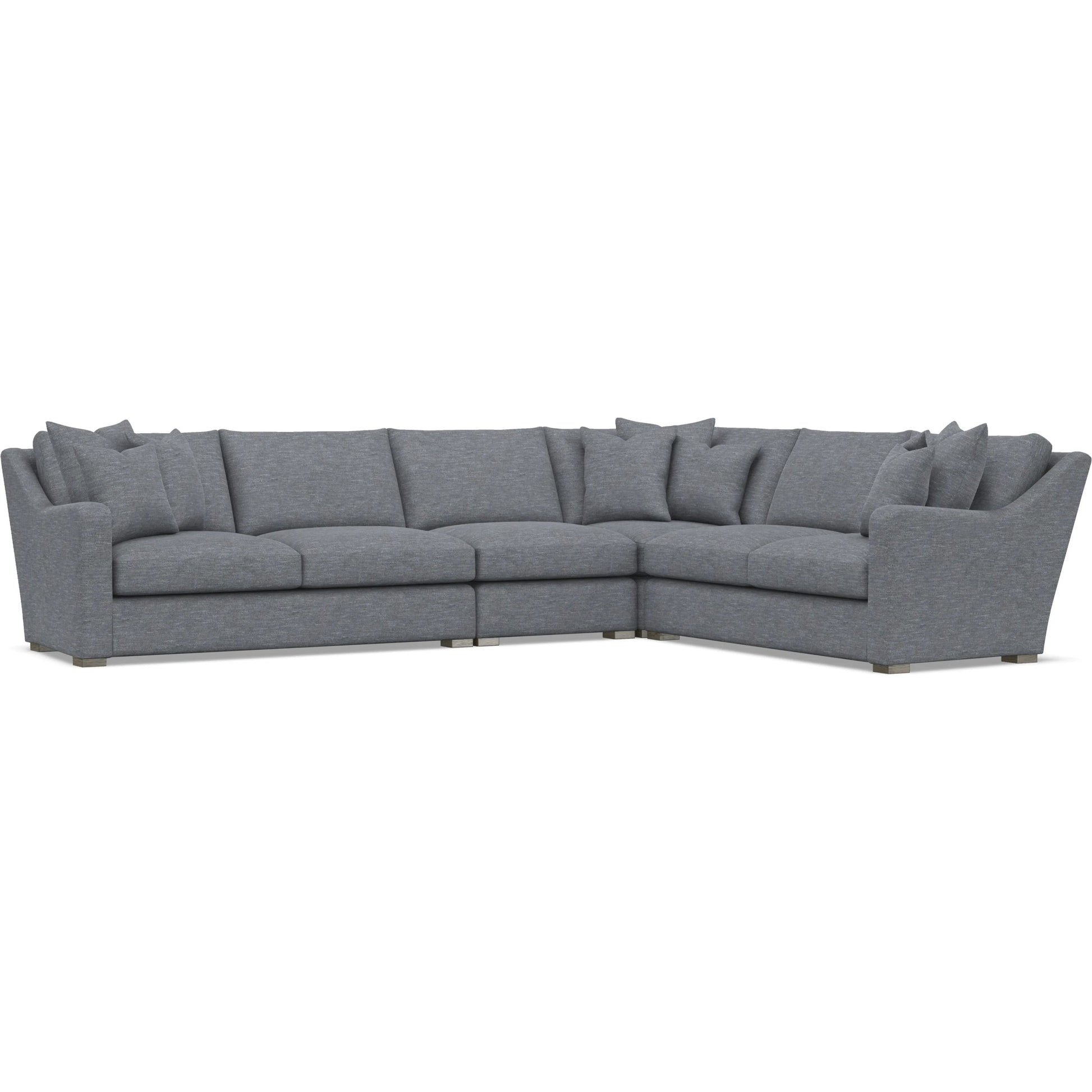 Ventura 4-Piece Fabric Sectional by Bernhardt in wdf, 789 portobello. Made from unique in a unique style.