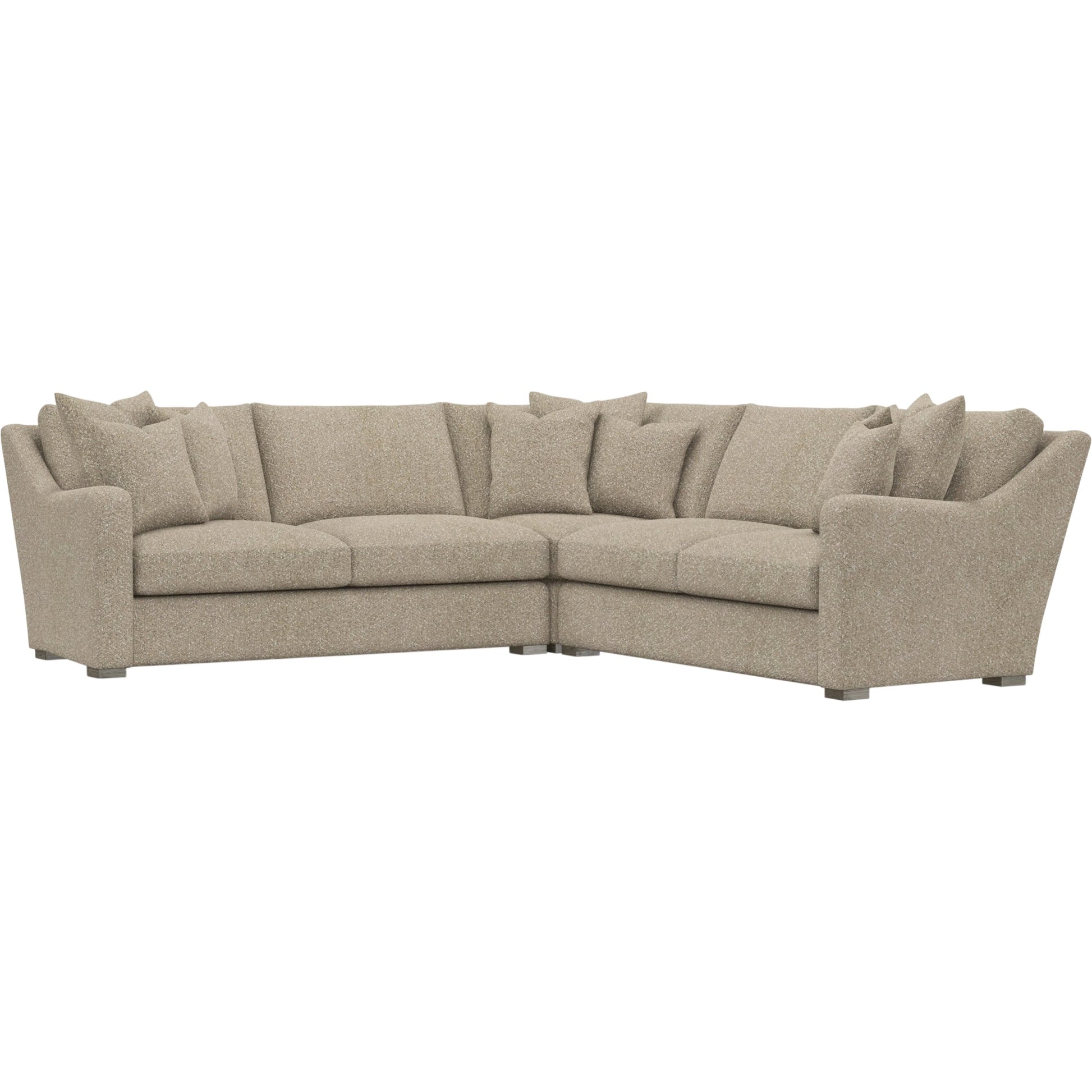 Ventura 3-Piece Fabric Sectional by Bernhardt in wdf, 789 portobello. Made from unique in a unique style.