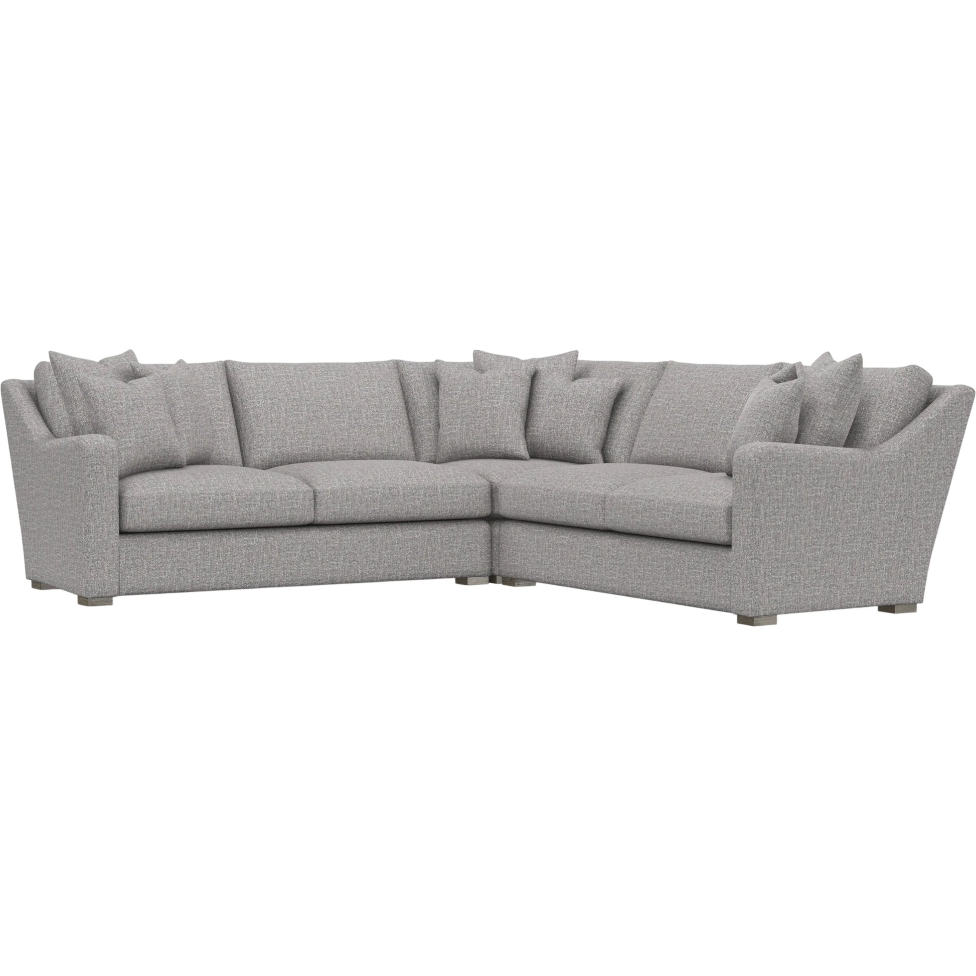 Ventura 3-Piece Fabric Sectional by Bernhardt in wdf, 789 portobello. Made from unique in a unique style.