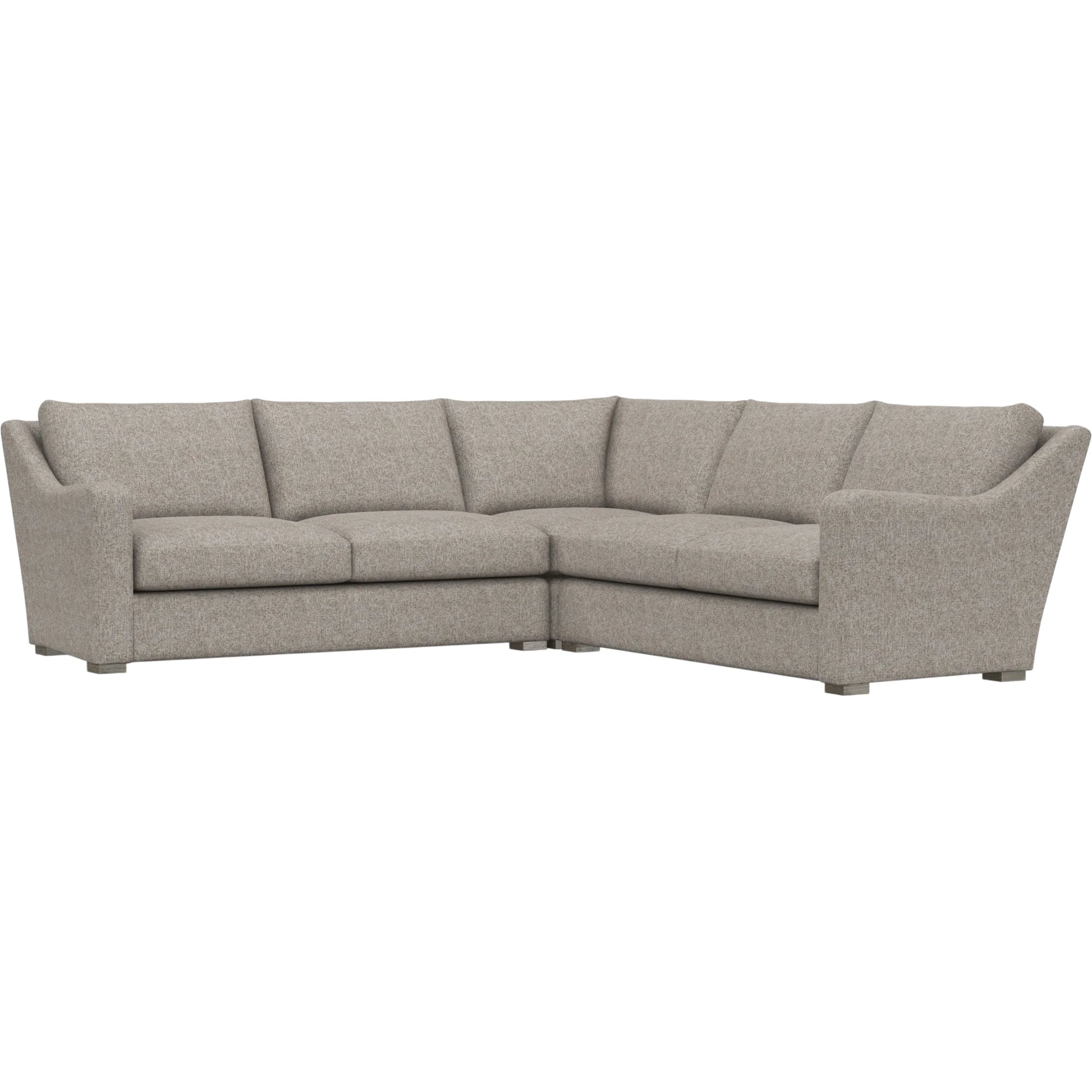 Ventura 3-Piece Fabric Sectional by Bernhardt in wdf, 789 portobello. Made from unique in a unique style.