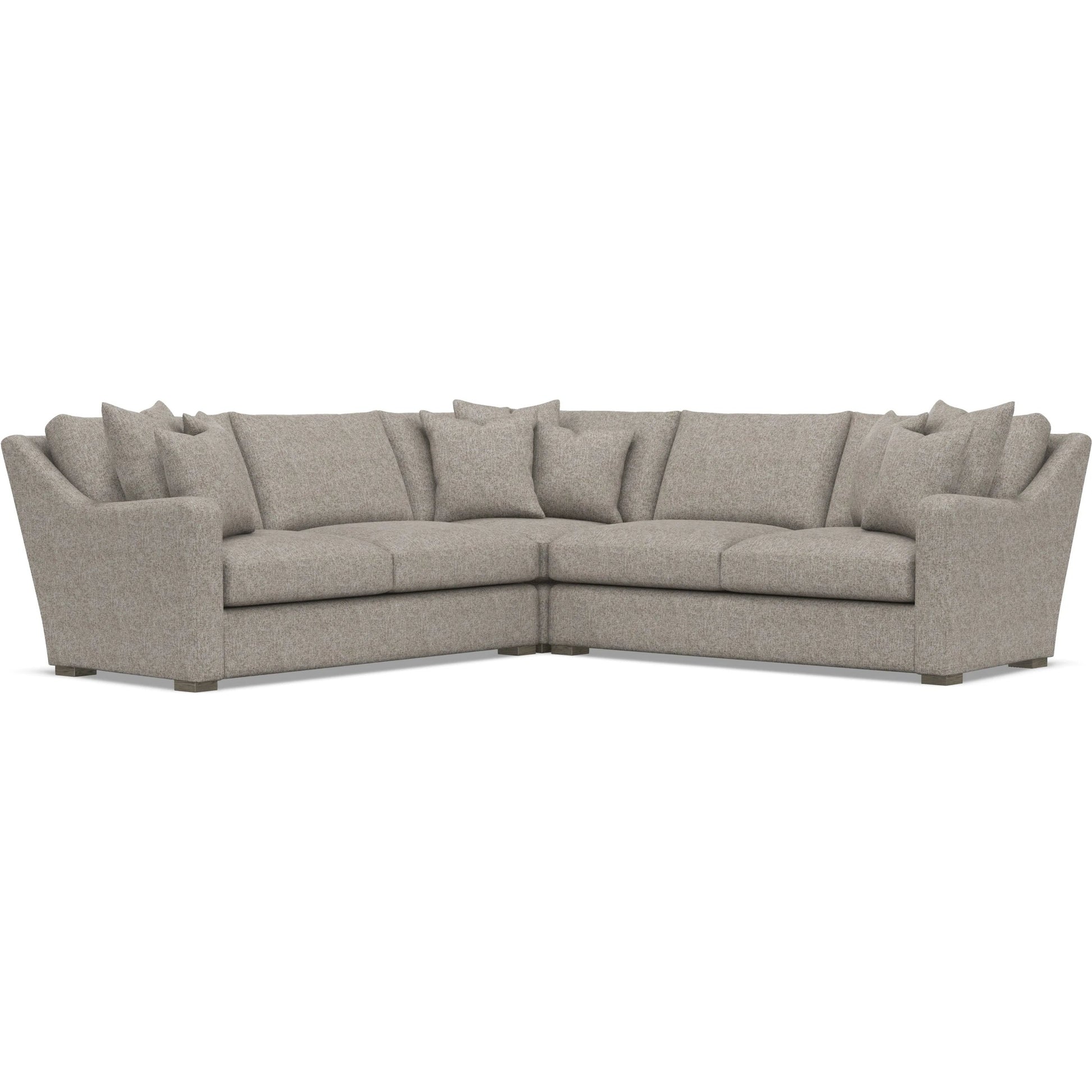 Ventura 3-Piece Fabric Sectional by Bernhardt in wdf, 789 portobello. Made from unique in a unique style.