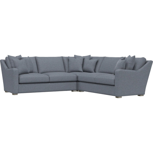 Ventura 3-Piece Fabric Sectional by Bernhardt in wdf, 789 portobello. Made from unique in a unique style.